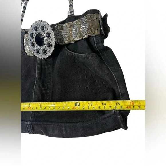 Vintage Guess Denim Jean Belted Purse - Picture 9 of 10
